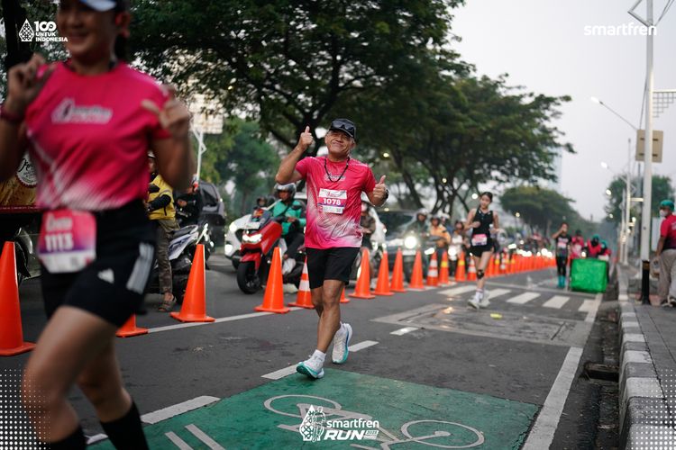 Race photo from Smartfren Run 2025 
