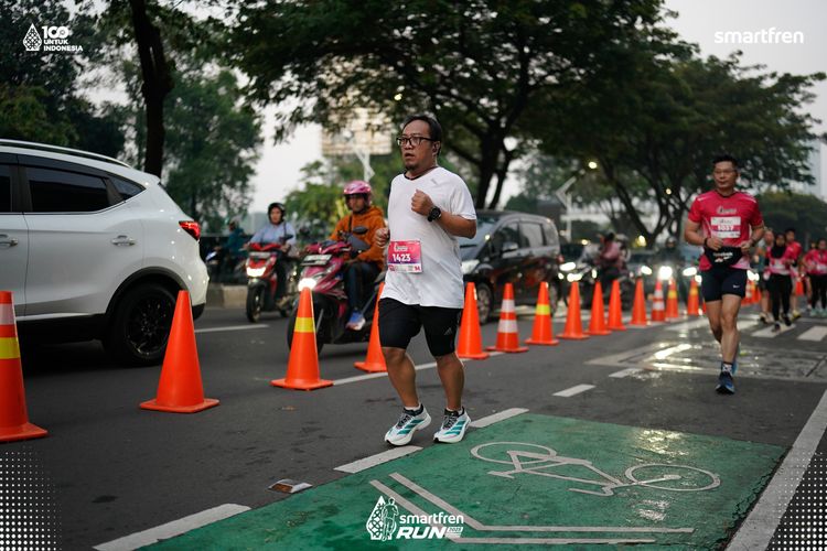 Race photo from Smartfren Run 2025 