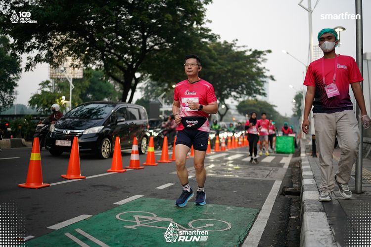 Race photo from Smartfren Run 2025 