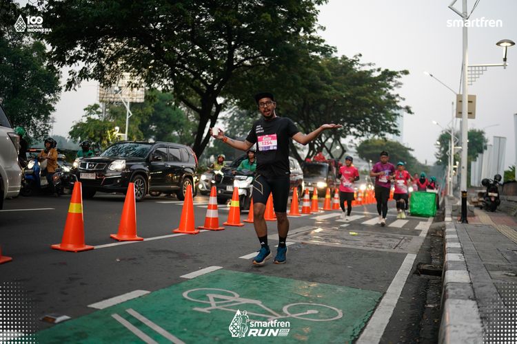 Race photo from Smartfren Run 2025 