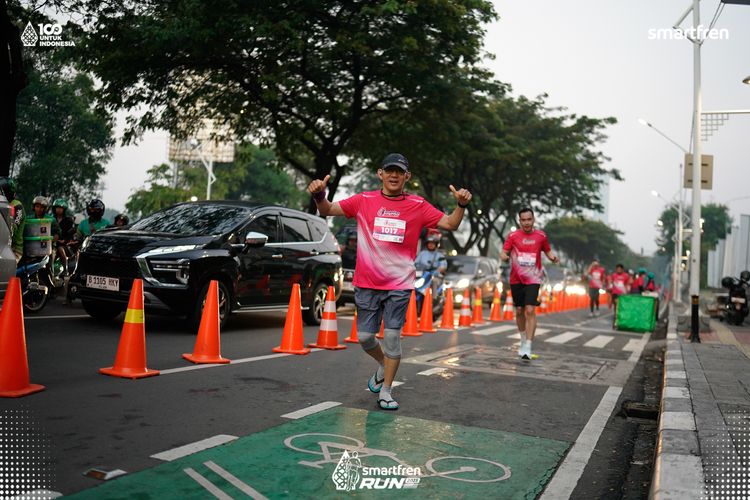 Race photo from Smartfren Run 2025 