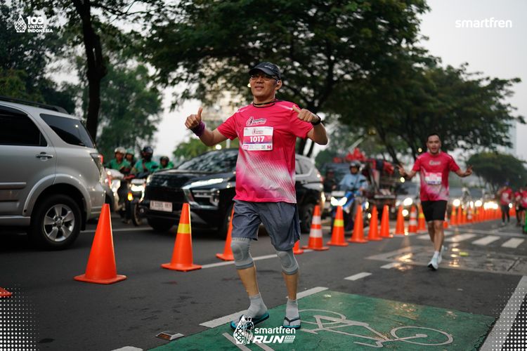 Race photo from Smartfren Run 2025 