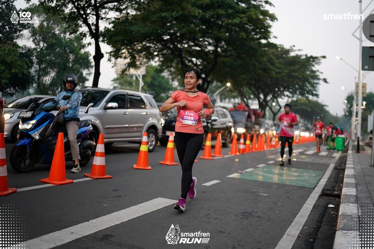 Race photo from Smartfren Run 2025 