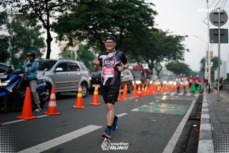 Race photo from Smartfren Run 2025 