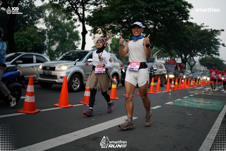 Race photo from Smartfren Run 2025 