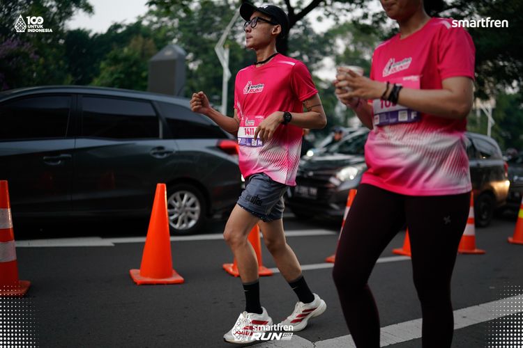Race photo from Smartfren Run 2025 