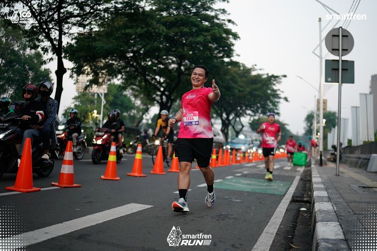 Race photo from Smartfren Run 2025 