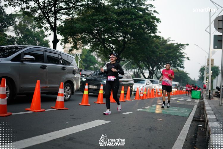Race photo from Smartfren Run 2025 
