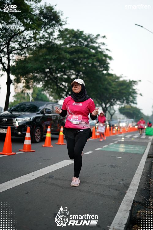 Race photo from Smartfren Run 2025 