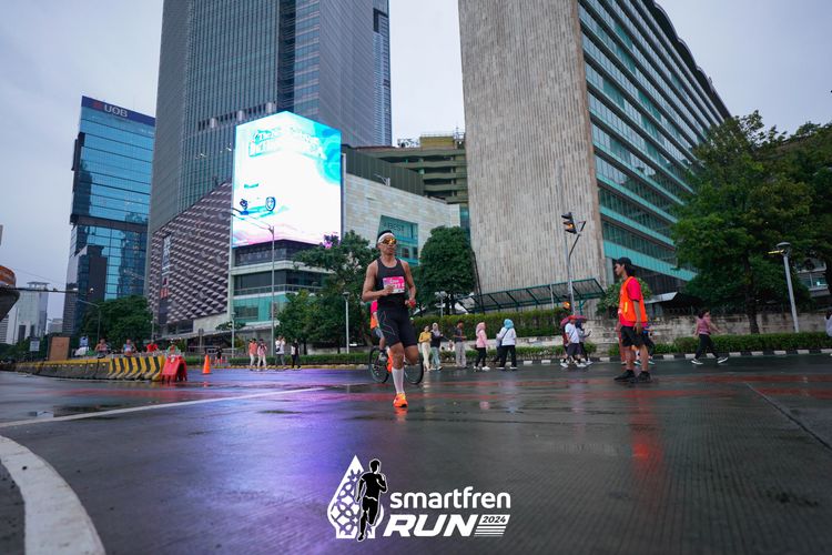 Race photo from Smartfren Run 2024