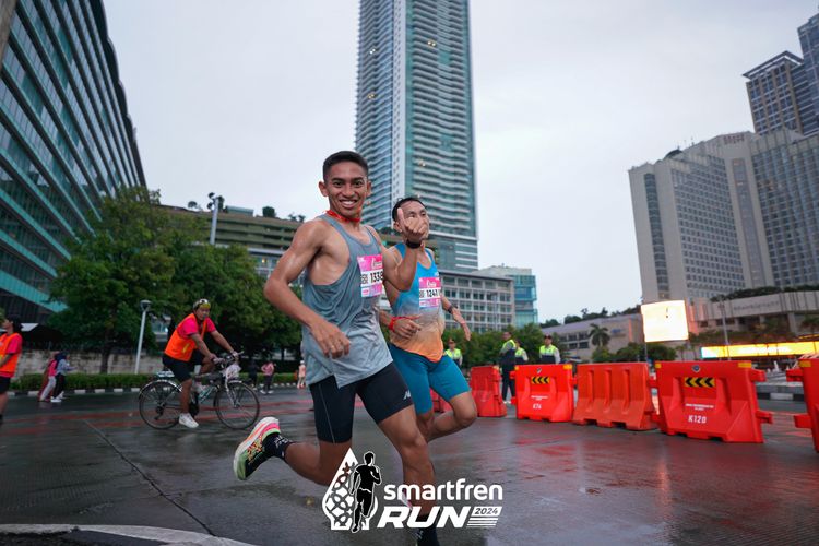 Race photo from Smartfren Run 2024