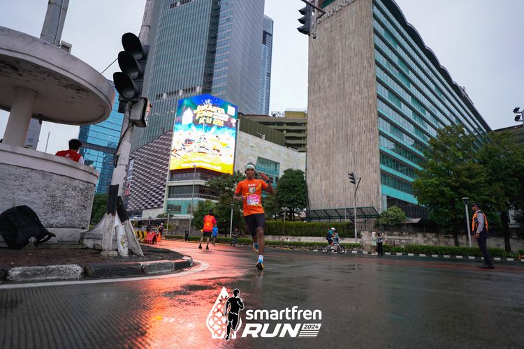 Race photo from Smartfren Run 2024