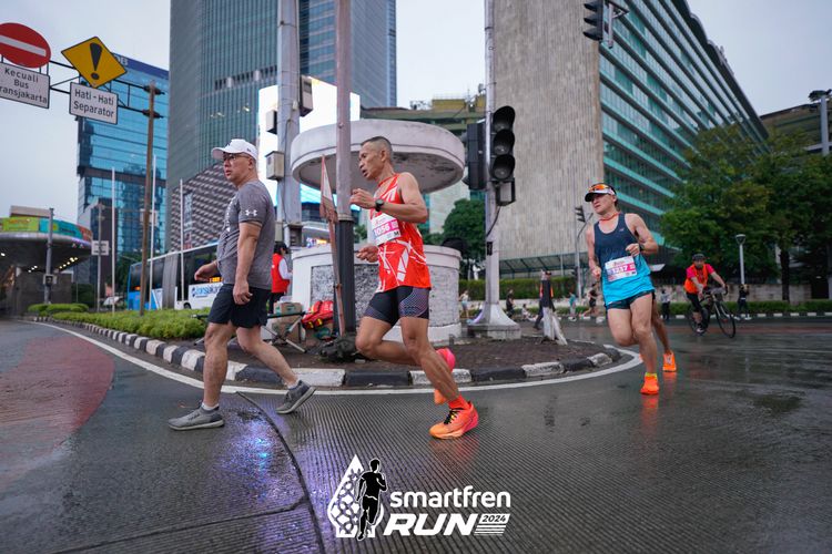 Race photo from Smartfren Run 2024