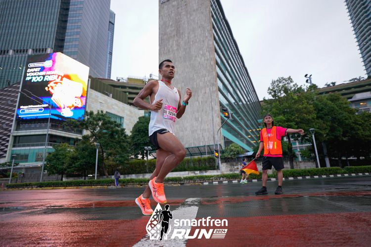 Race photo from Smartfren Run 2024