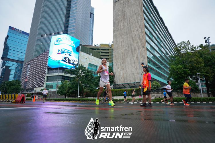 Race photo from Smartfren Run 2024