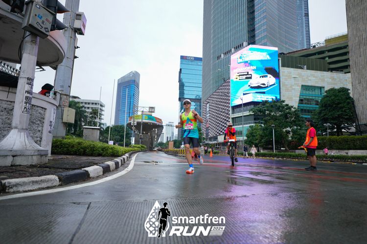 Race photo from Smartfren Run 2024