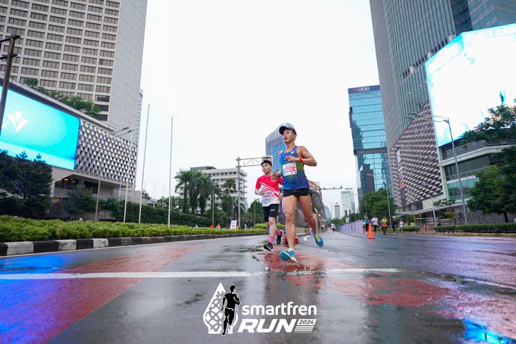 Race photo from Smartfren Run 2024