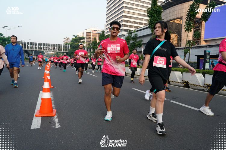 Race photo from Smartfren Run 2025 