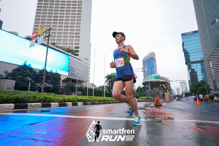 Race photo from Smartfren Run 2024