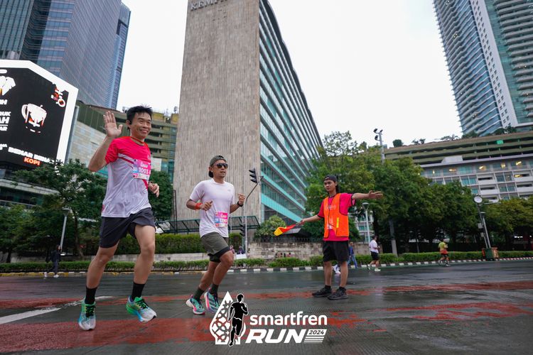 Race photo from Smartfren Run 2024