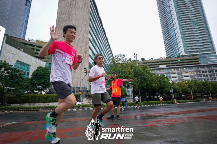 Race photo from Smartfren Run 2024