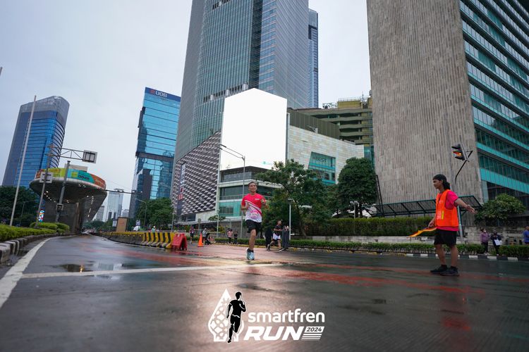 Race photo from Smartfren Run 2024