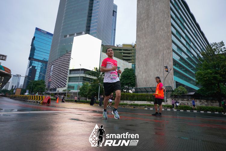 Race photo from Smartfren Run 2024