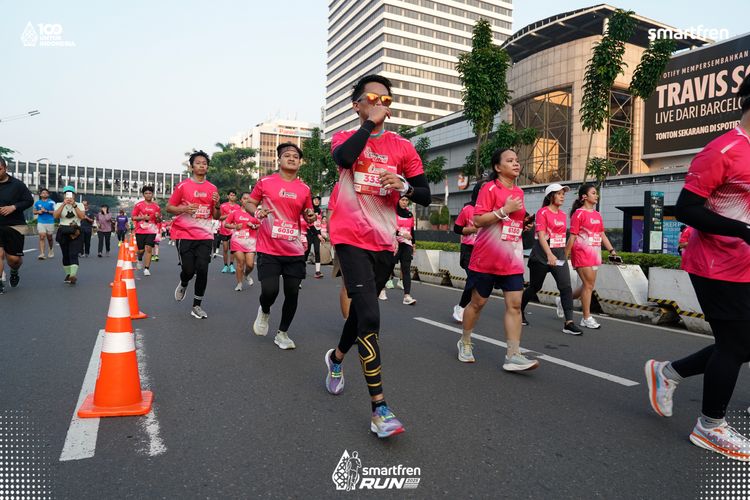 Race photo from Smartfren Run 2025 