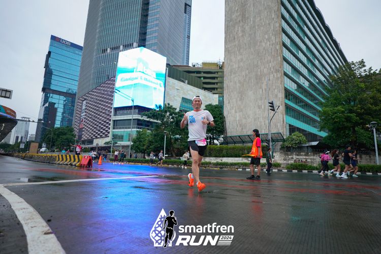 Race photo from Smartfren Run 2024
