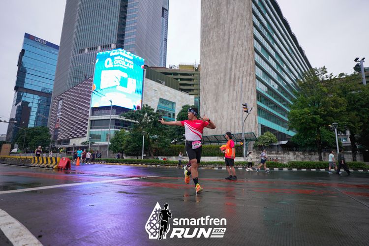 Race photo from Smartfren Run 2024