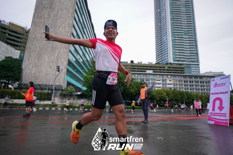 Race photo from Smartfren Run 2024