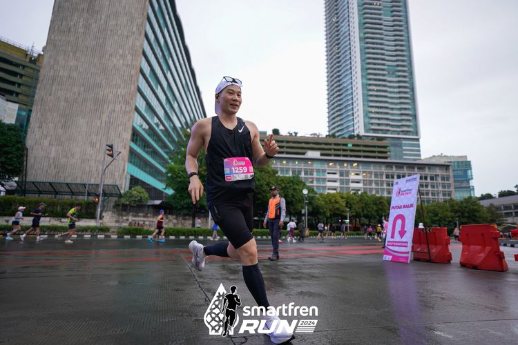 Race photo from Smartfren Run 2024