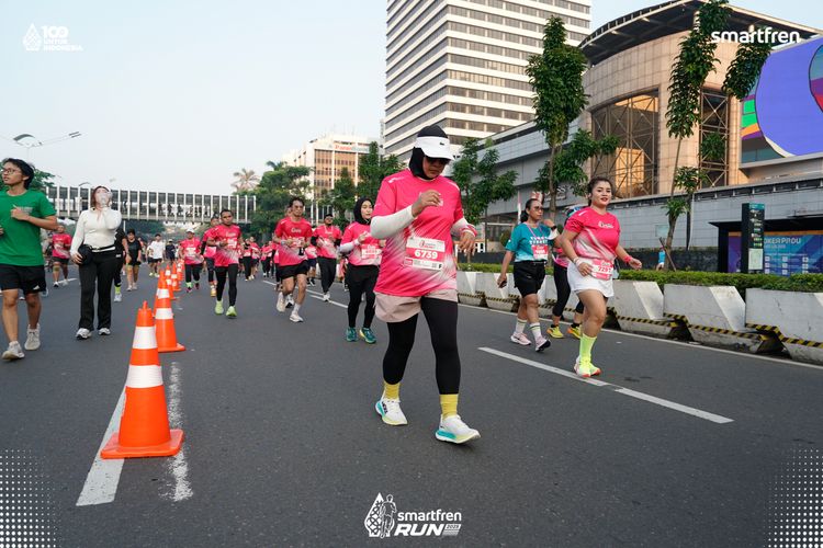 Race photo from Smartfren Run 2025 