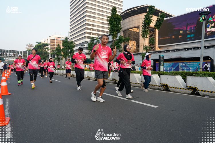 Race photo from Smartfren Run 2025 