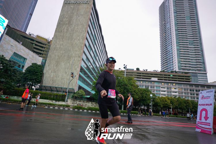 Race photo from Smartfren Run 2024