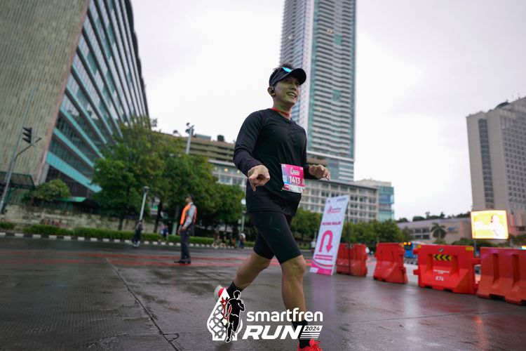 Race photo from Smartfren Run 2024