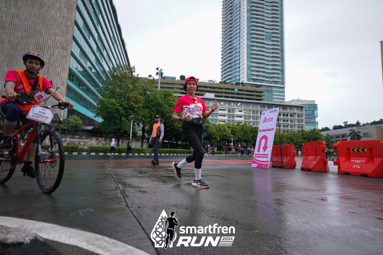 Race photo from Smartfren Run 2024