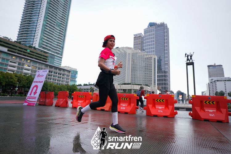 Race photo from Smartfren Run 2024