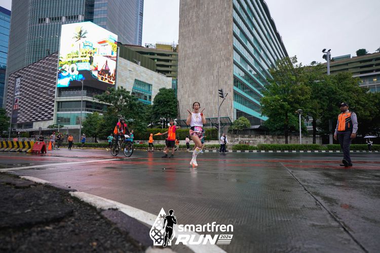 Race photo from Smartfren Run 2024