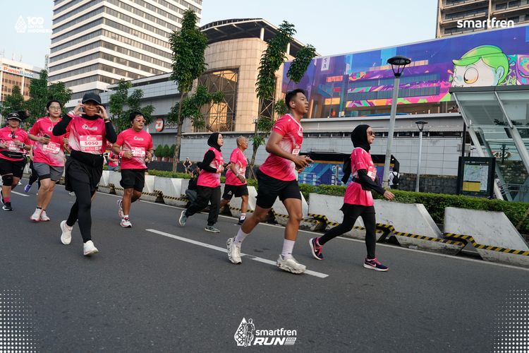 Race photo from Smartfren Run 2025 