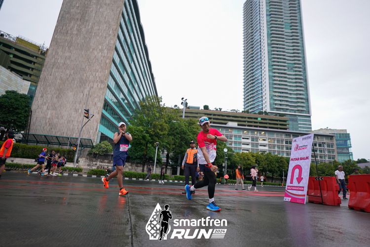 Race photo from Smartfren Run 2024