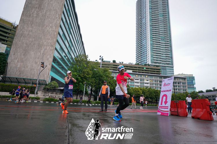 Race photo from Smartfren Run 2024