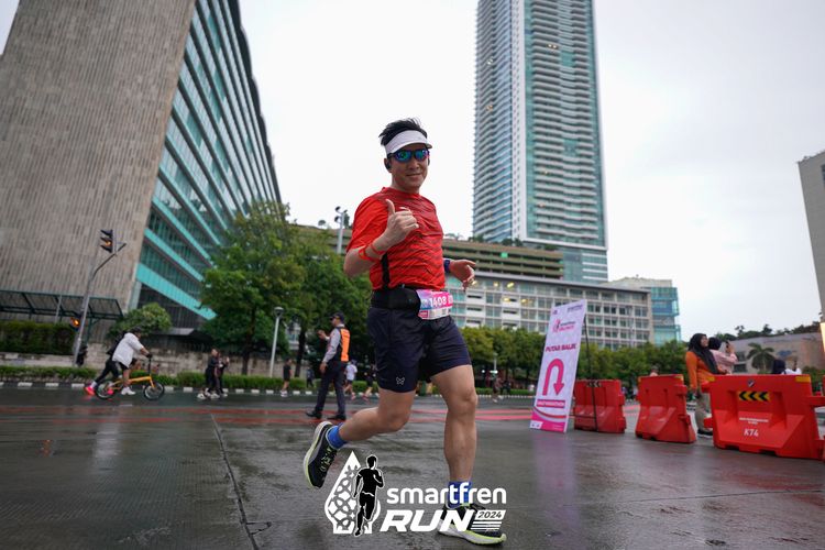Race photo from Smartfren Run 2024