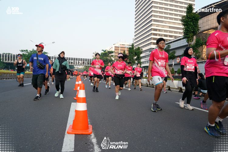 Race photo from Smartfren Run 2025 