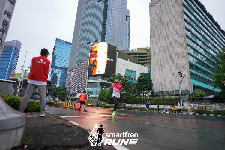 Race photo from Smartfren Run 2024