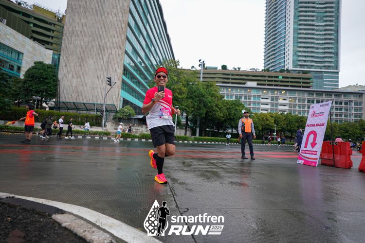 Race photo from Smartfren Run 2024