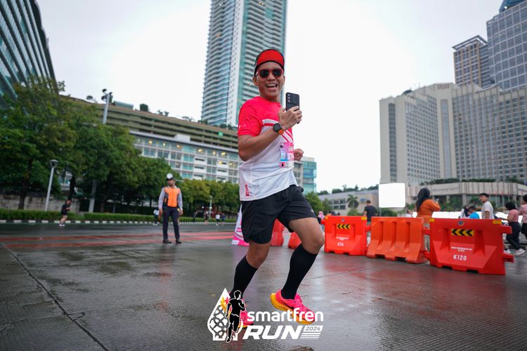 Race photo from Smartfren Run 2024