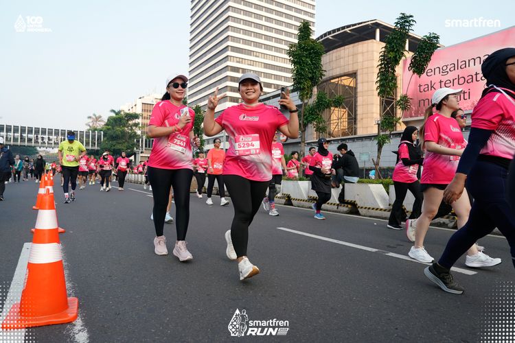 Race photo from Smartfren Run 2025 