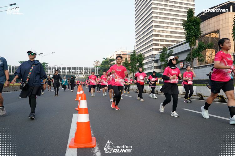 Race photo from Smartfren Run 2025 