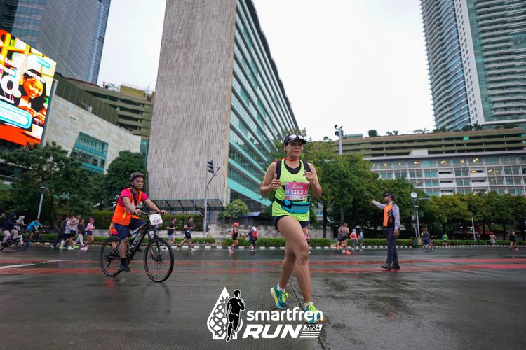 Race photo from Smartfren Run 2024